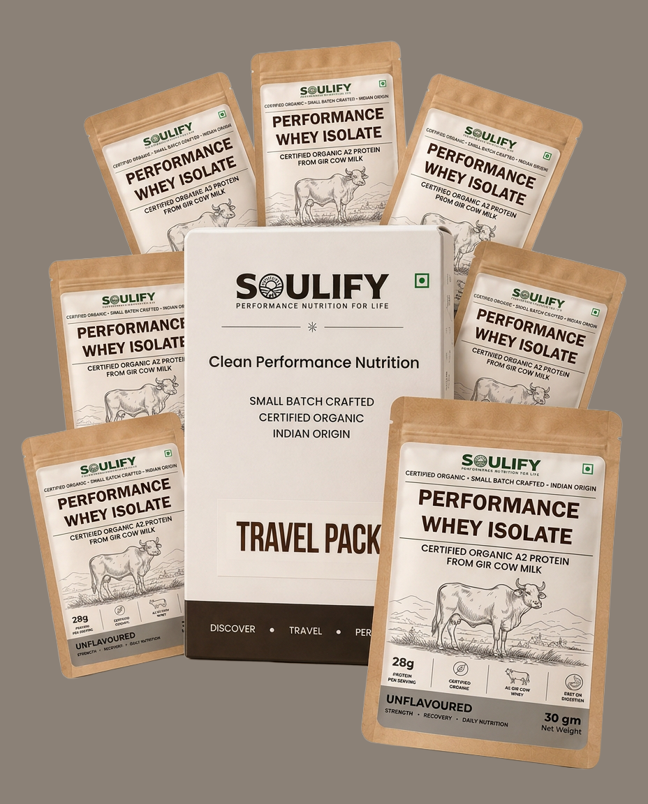 Soulify Performance Whey Isolate – Unflavoured | Certified Organic A2 Gir Cow Whey Isolate | 28g Protein |