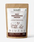 Soulify Daily Performance Protein – Raw Cacao Chocolate | Organic A2 Gir Cow Whey + Almond Protein | 24g Protein |