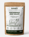 Soulify Performance Whey Isolate – Natural Vanilla Bean | Certified Organic A2 Gir Cow Whey Isolate | 27g Protein |